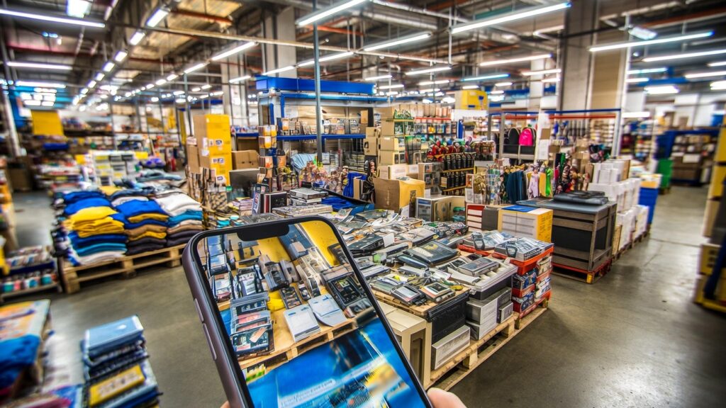 A,Bustling,Digital,Marketplace,Unfolds,,Where,A,Stream,Of,Unboxed