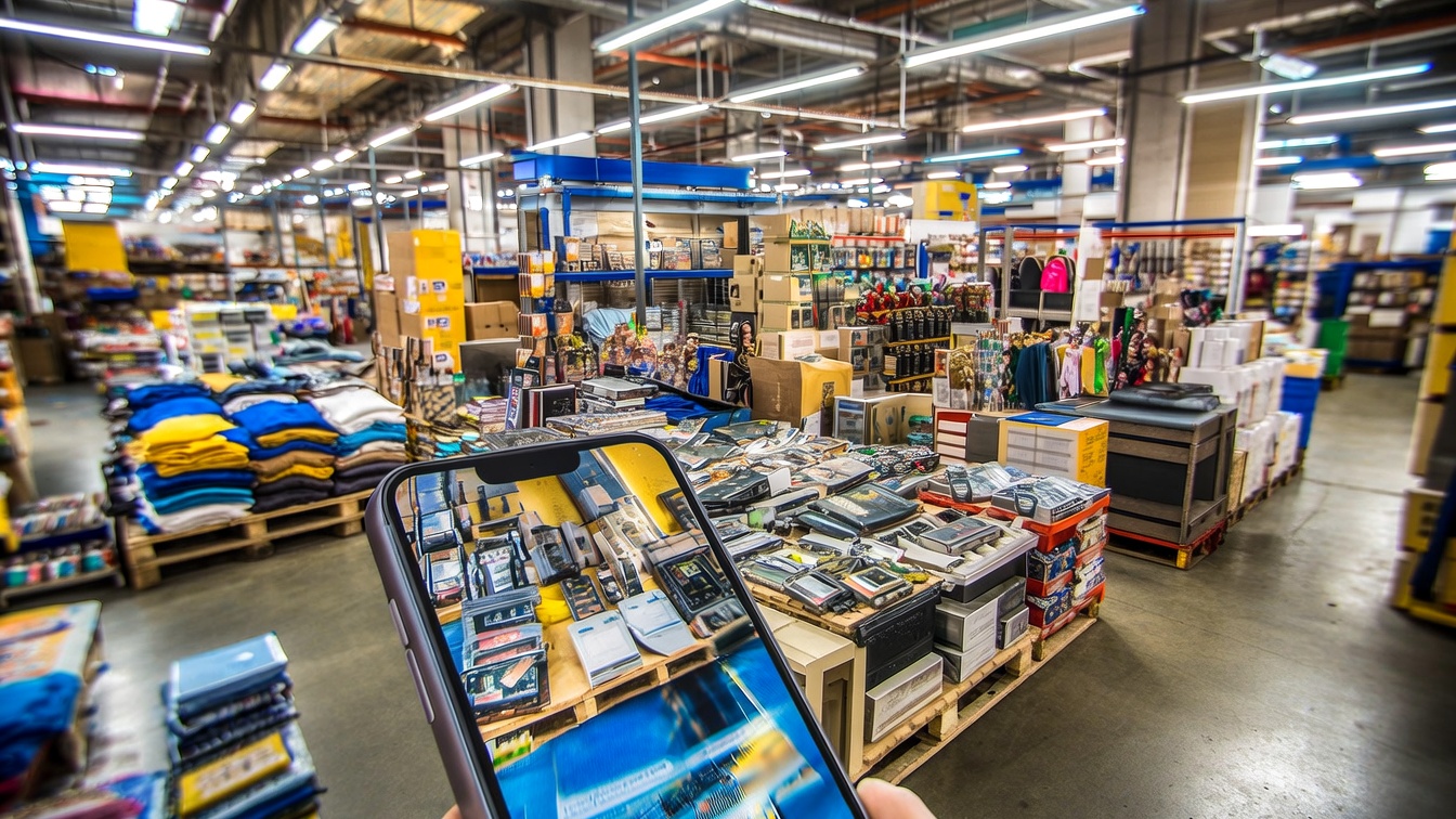 A,Bustling,Digital,Marketplace,Unfolds,,Where,A,Stream,Of,Unboxed